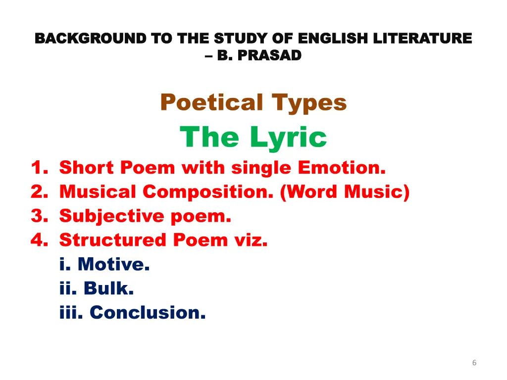 background to the study of english literature 3