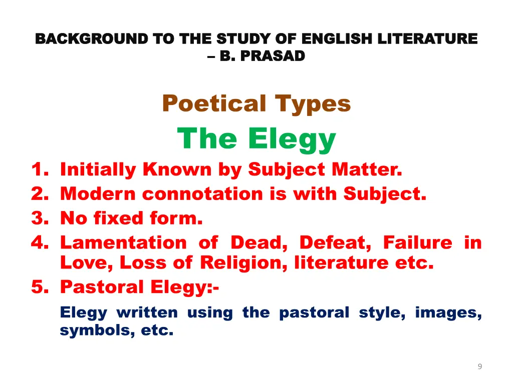 background to the study of english literature 6