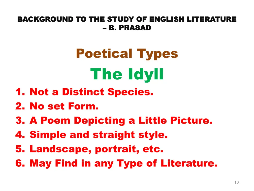 background to the study of english literature 7