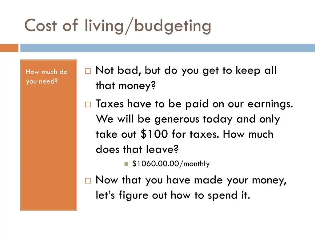 cost of living budgeting 3