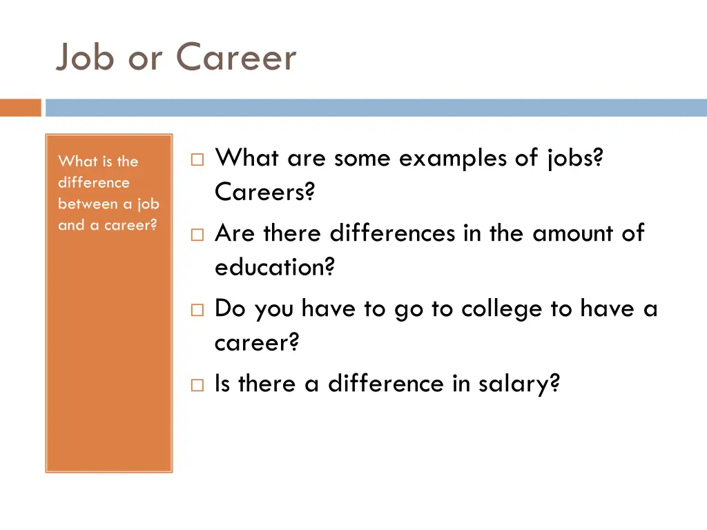 job or career 2