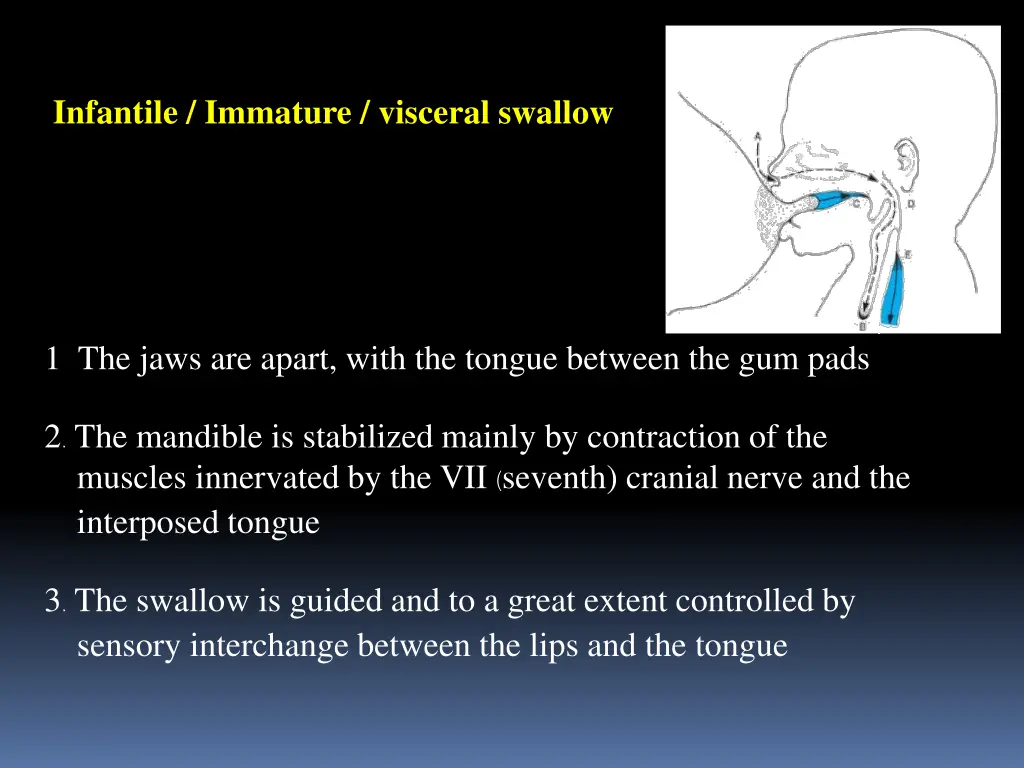 infantile immature visceral swallow