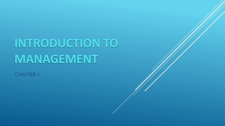 introduction to management