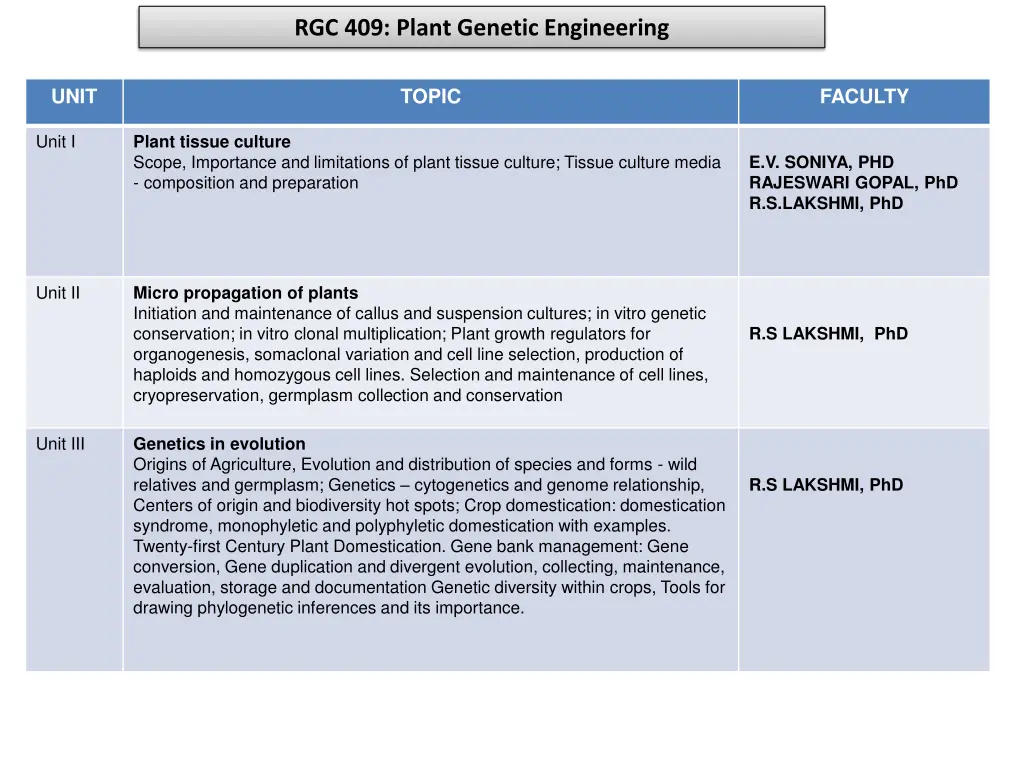 rgc 409 plant genetic engineering