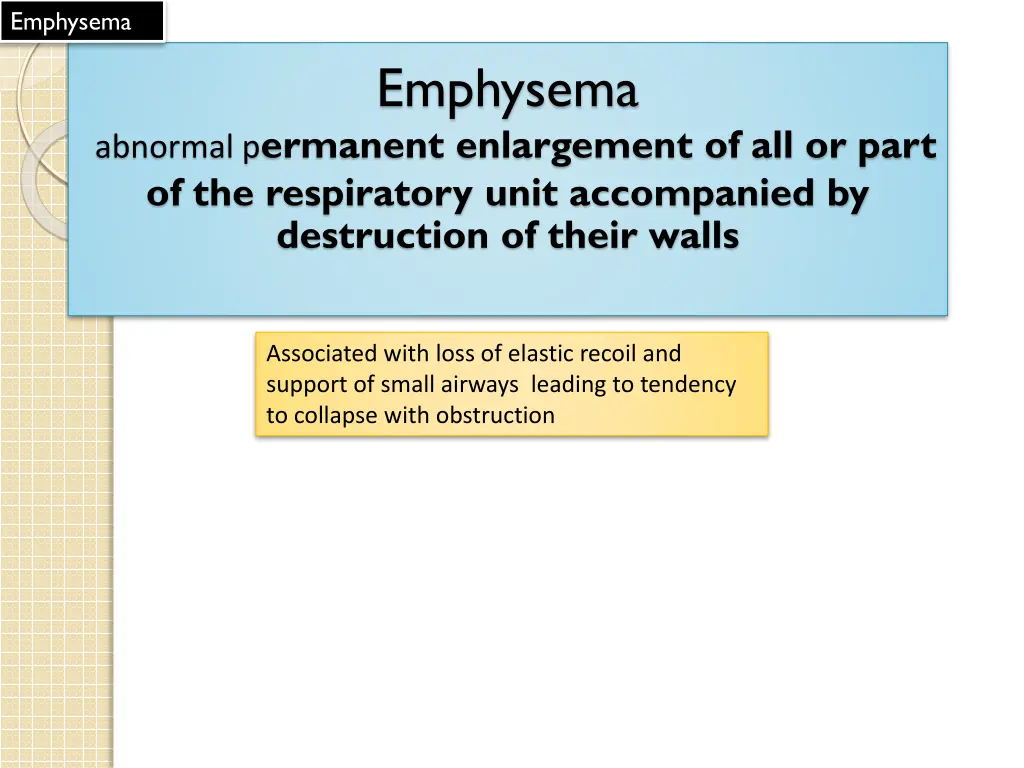 emphysema