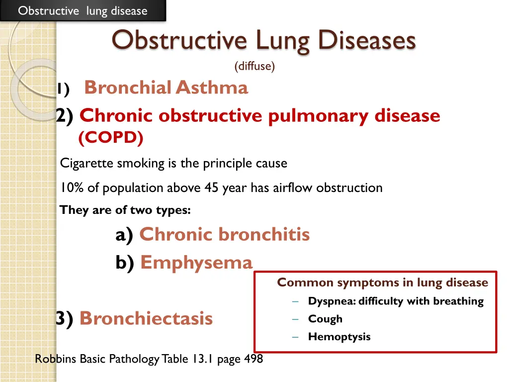 obstructive lung disease