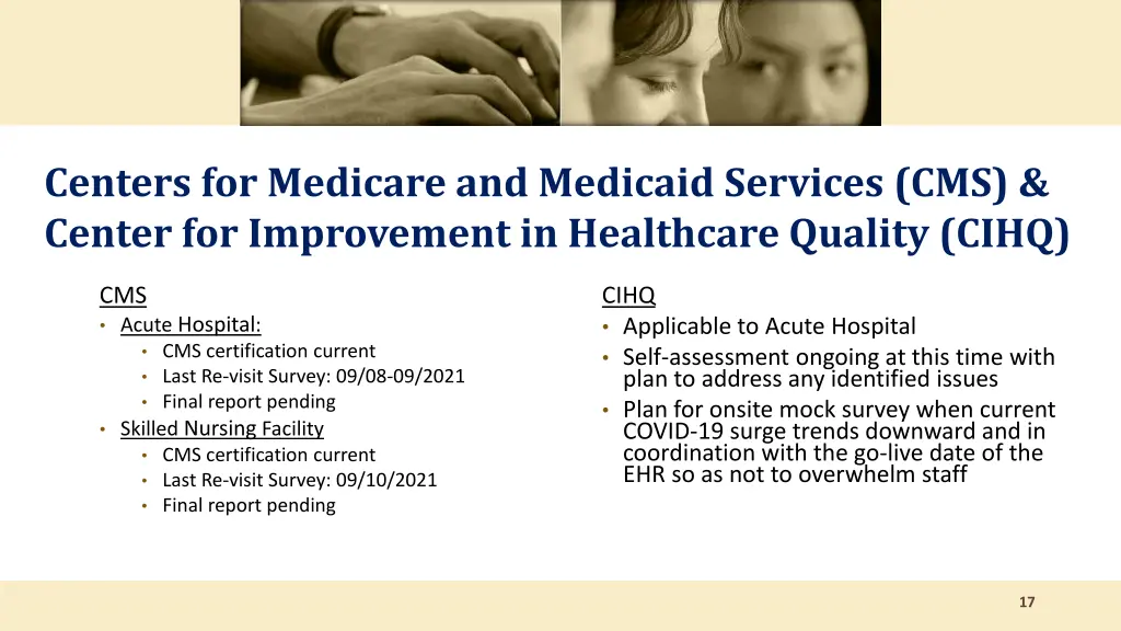 centers for medicare and medicaid services