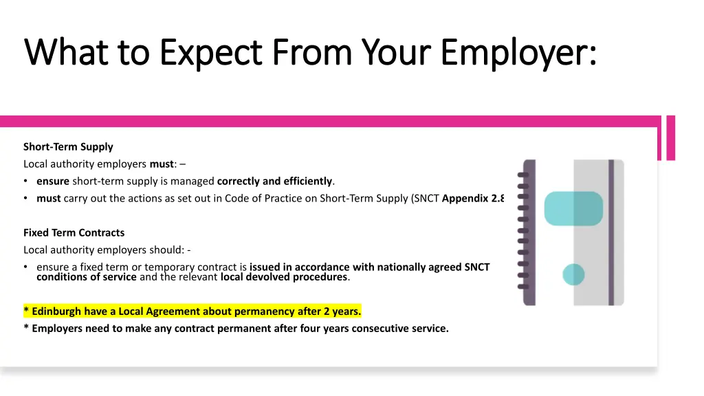 what to expect from your employer what to expect