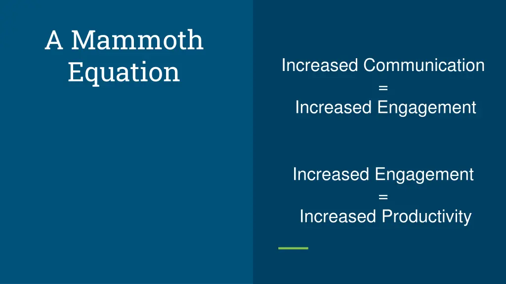 a mammoth equation