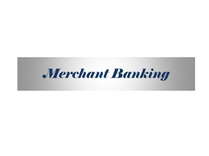 merchant banking