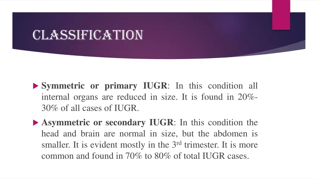 classification