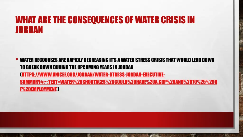 what are the consequences of water crisis