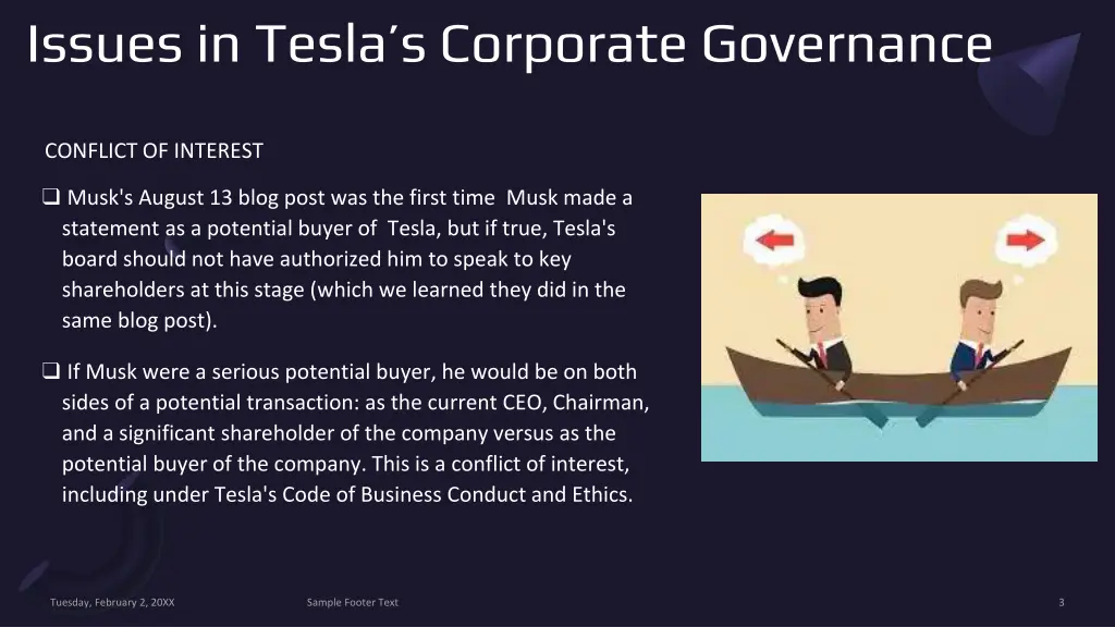 issues in tesla s corporate governance