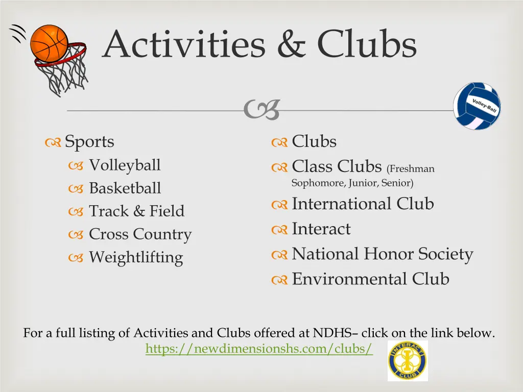 activities clubs