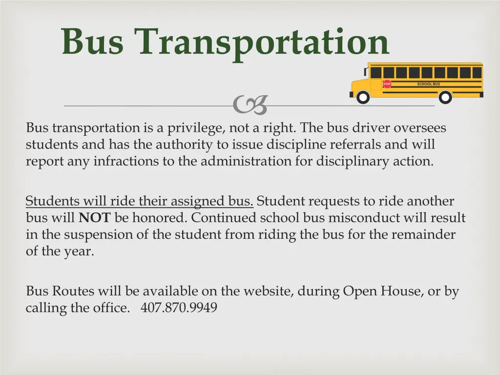 bus transportation