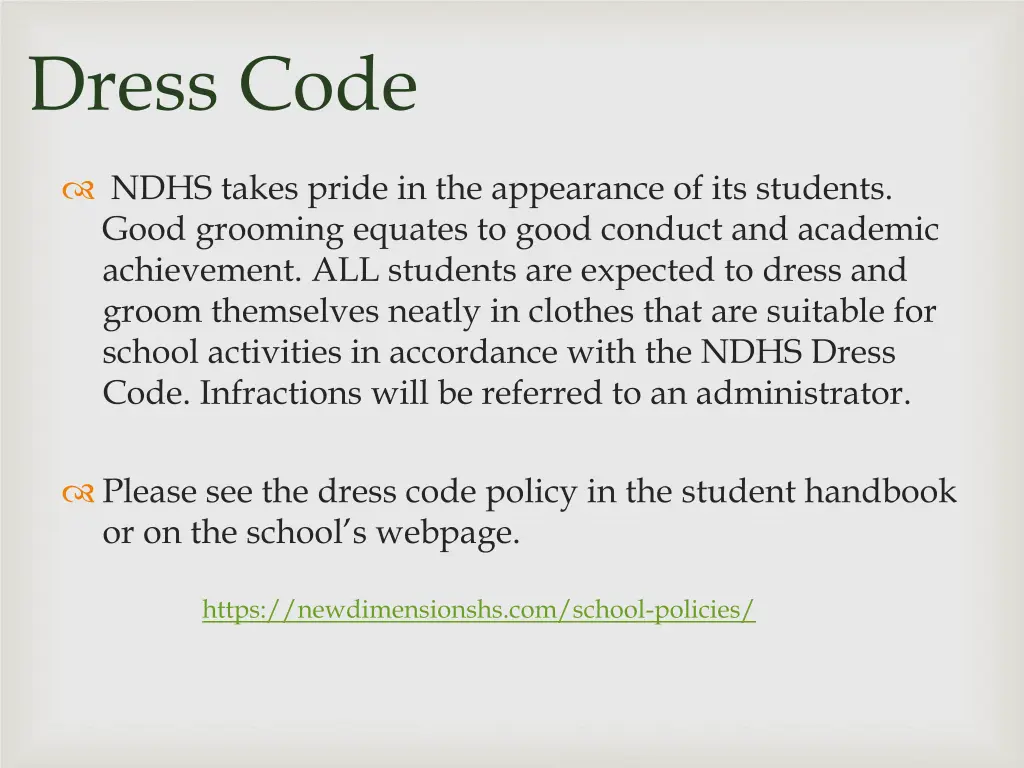 dress code