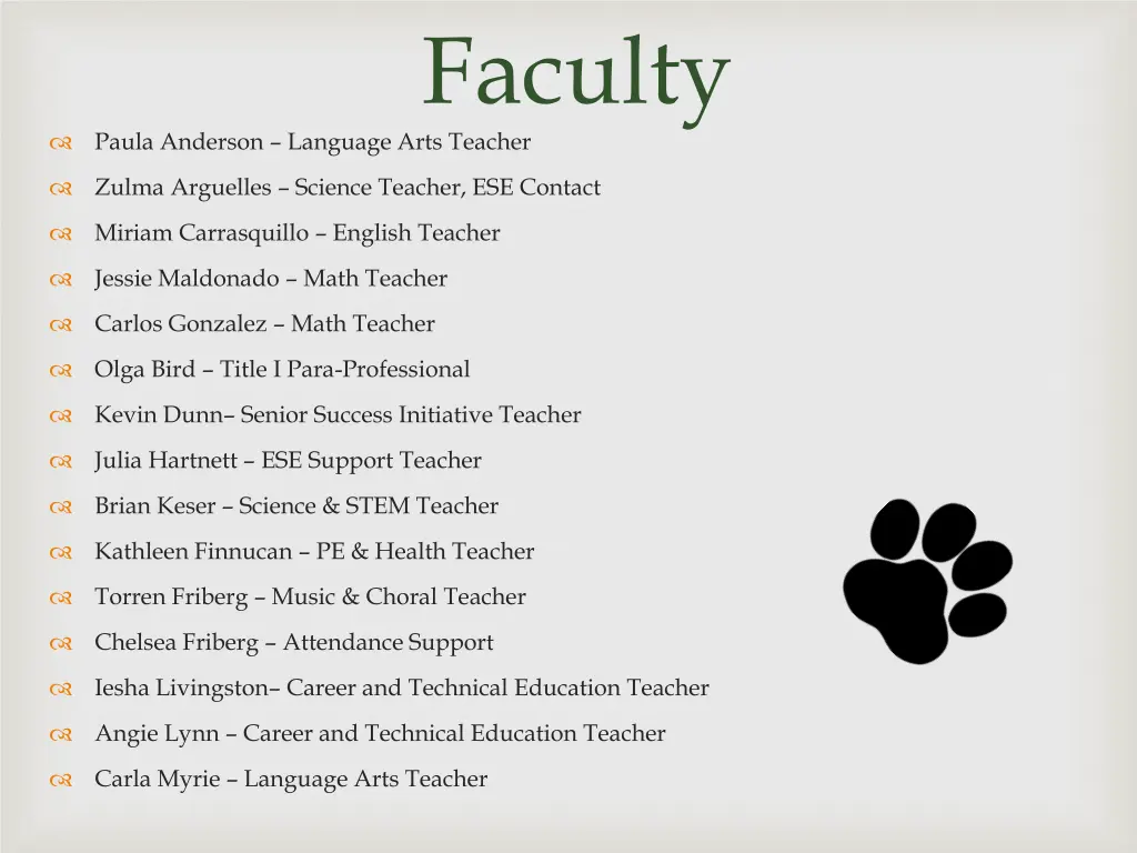 faculty