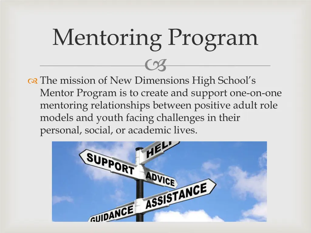 mentoring program