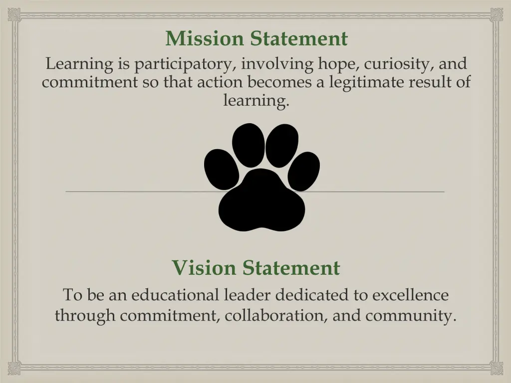 mission statement