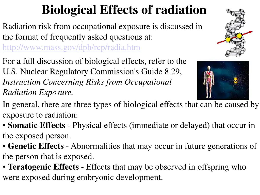 biological effects of radiation