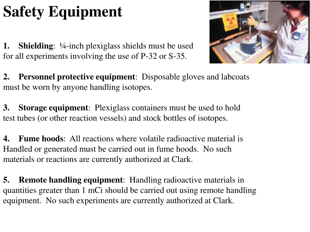 safety equipment