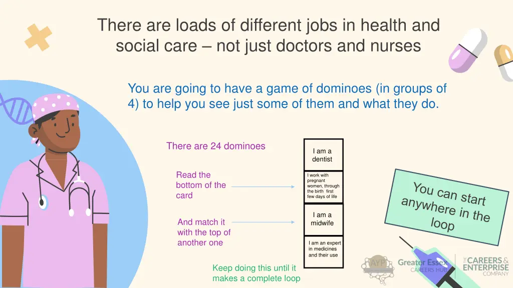 there are loads of different jobs in health