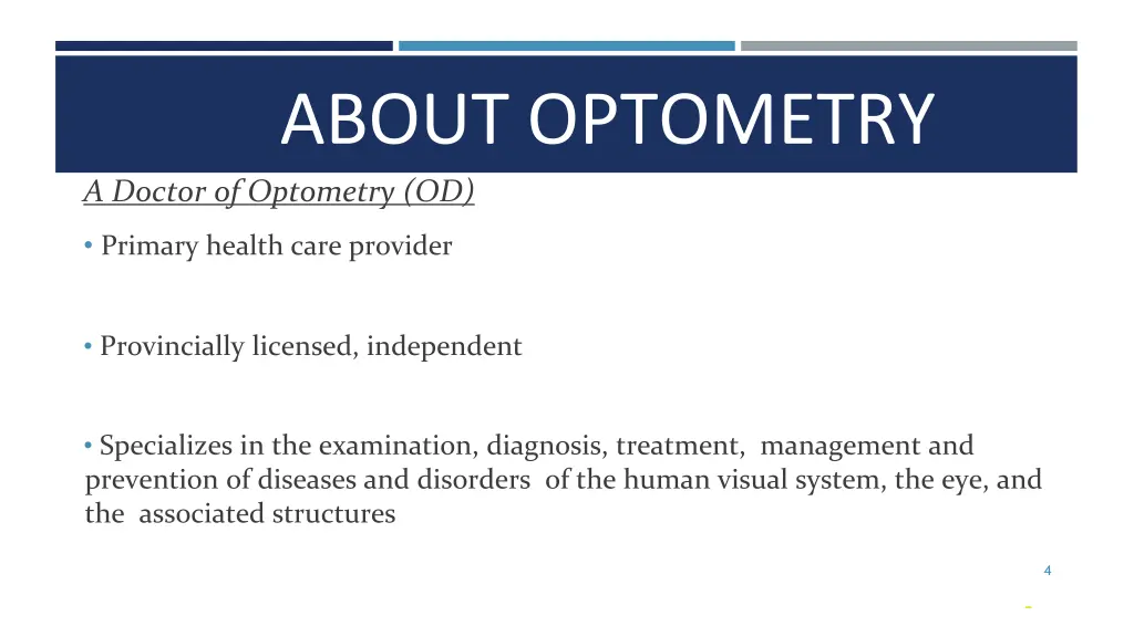 about optometry a doctor of optometry od