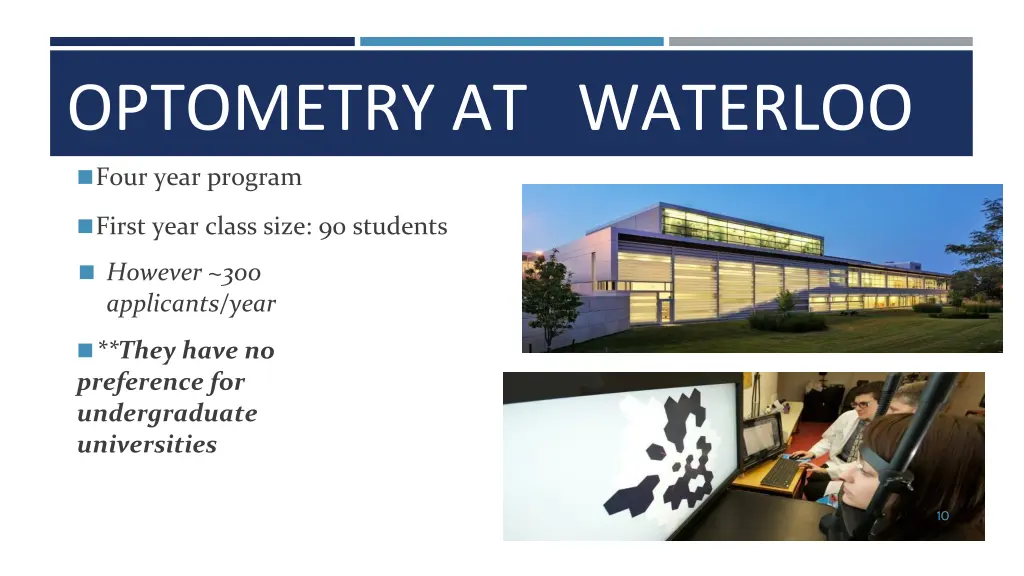 optometry at waterloo