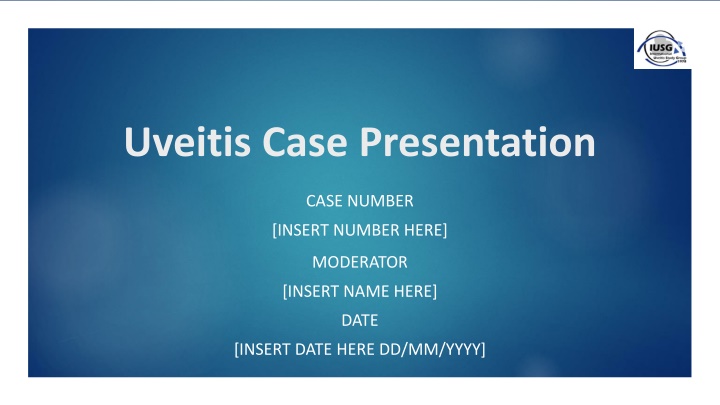 uveitis case presentation