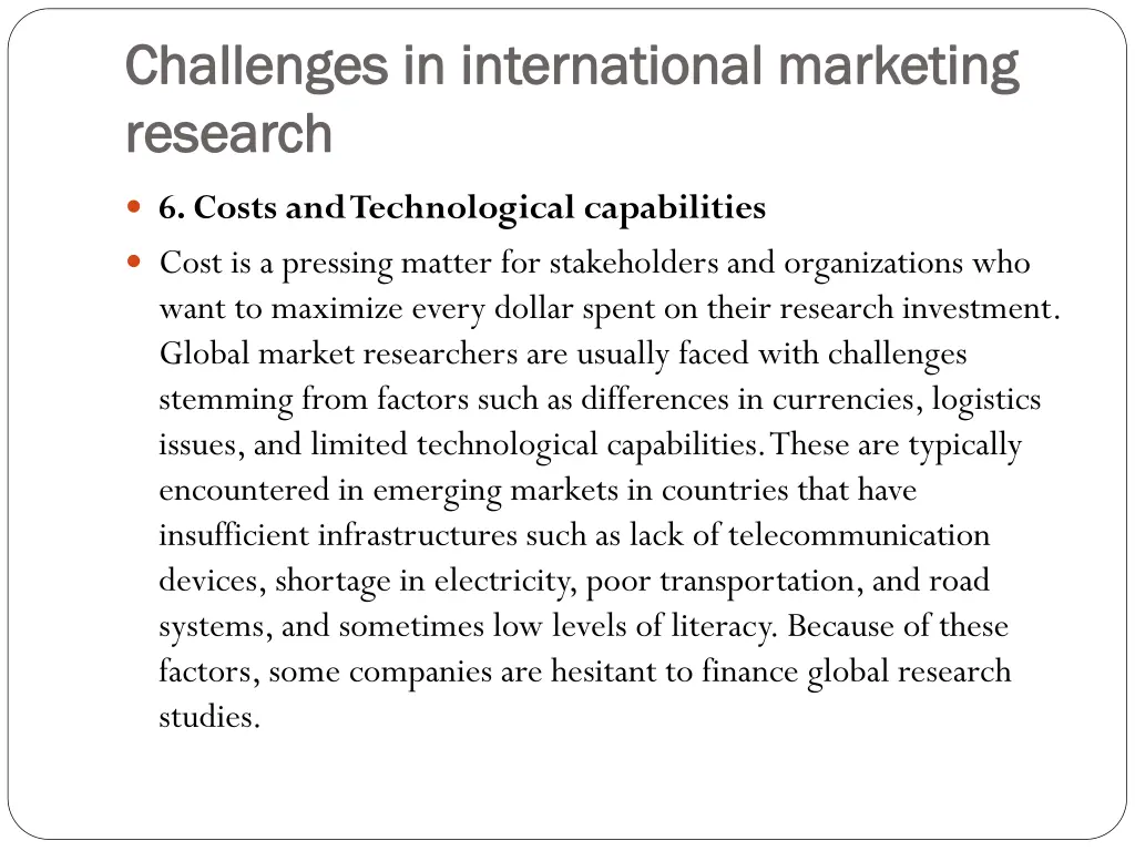 challenges in international marketing challenges 5