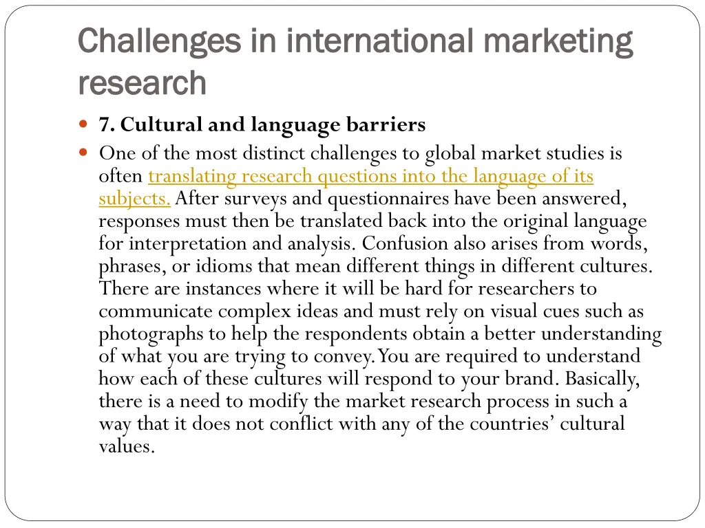 challenges in international marketing challenges 6