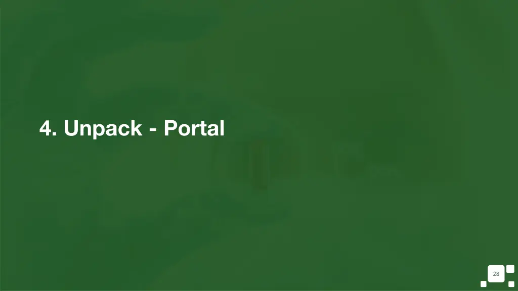 4 unpack portal