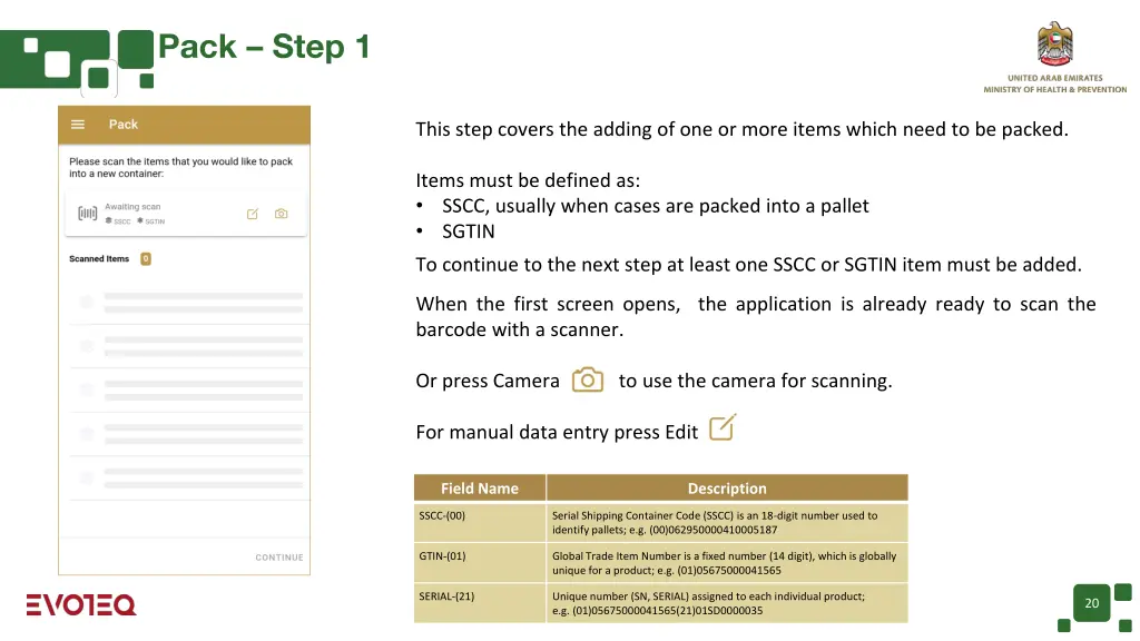 pack step 1 2