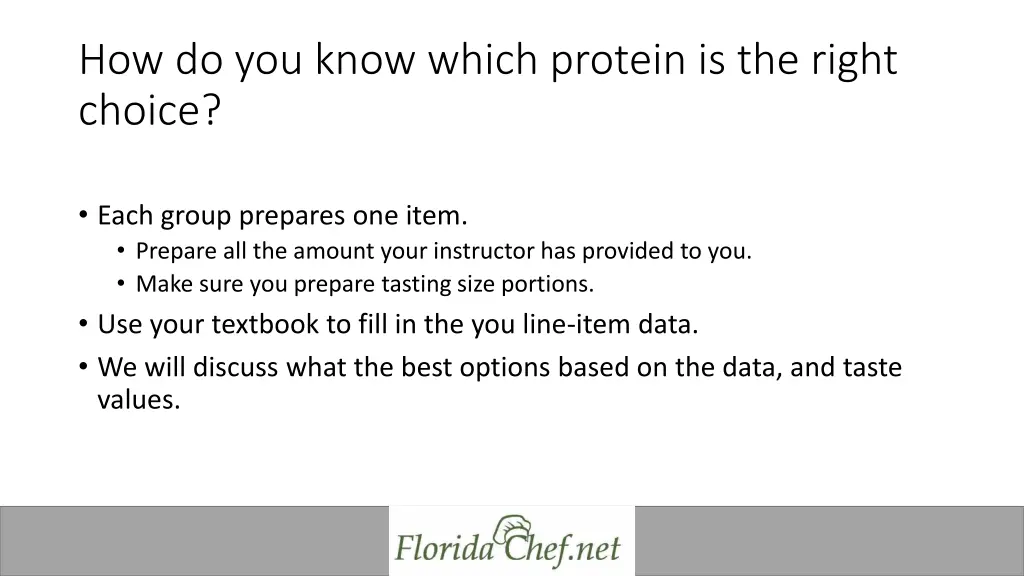 how do you know which protein is the right choice