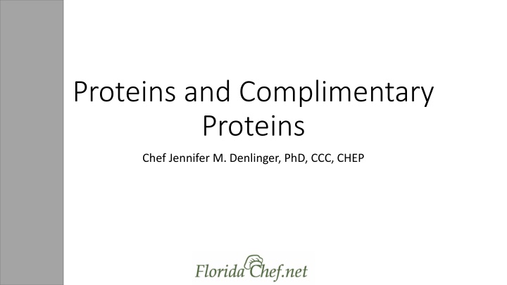 proteins and complimentary proteins