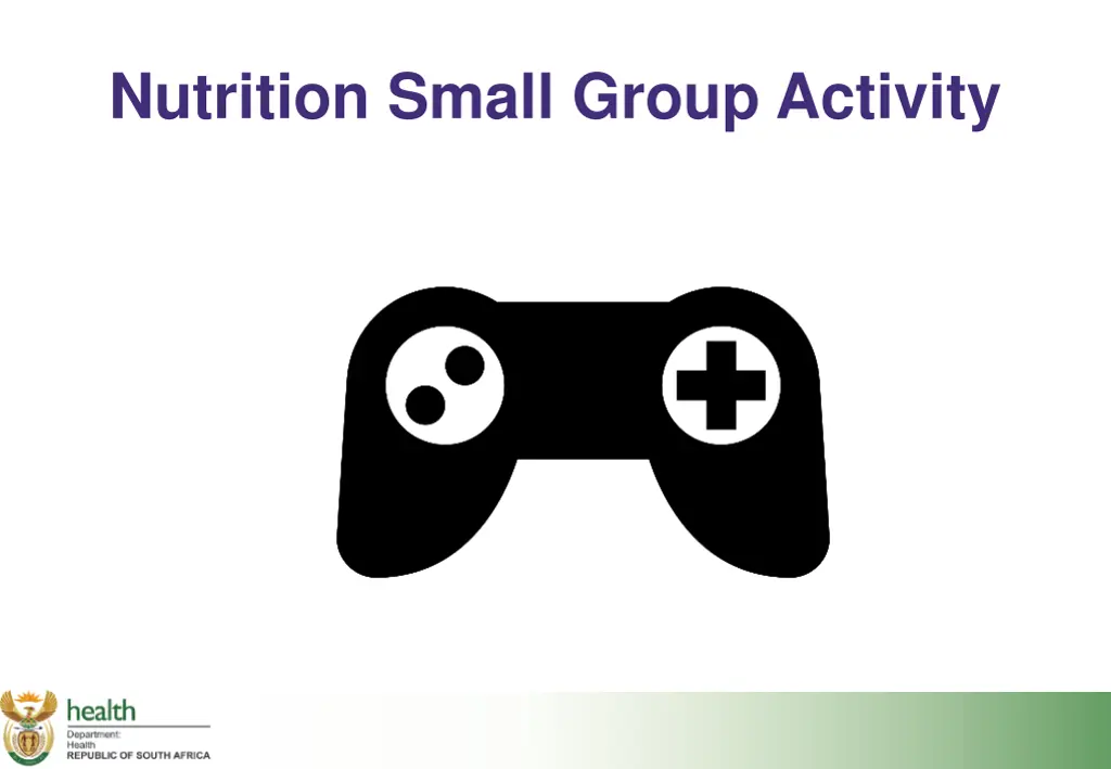 nutrition small group activity