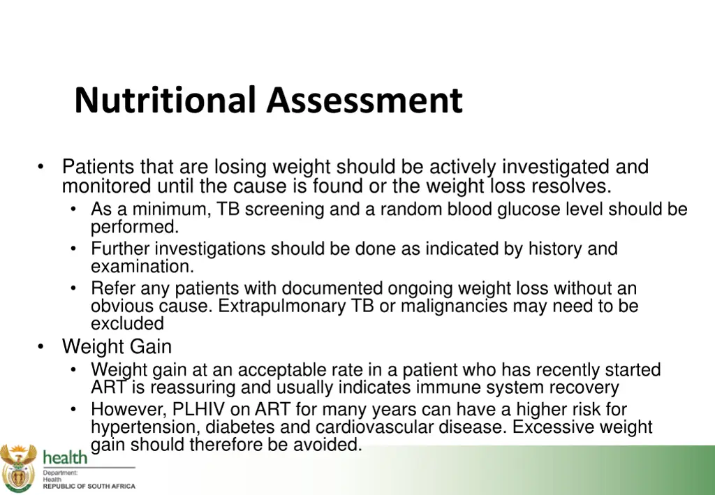 nutritional assessment