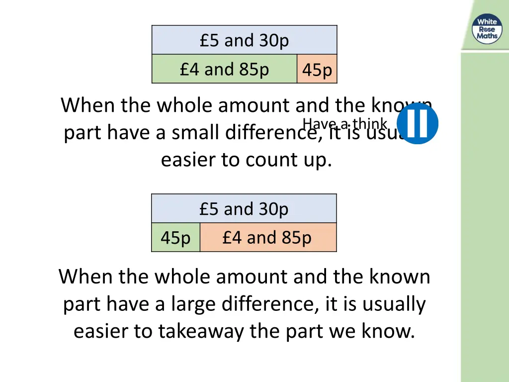 5 and 30p 4 and 85p