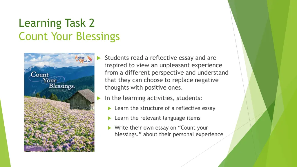 learning task 2 count your blessings