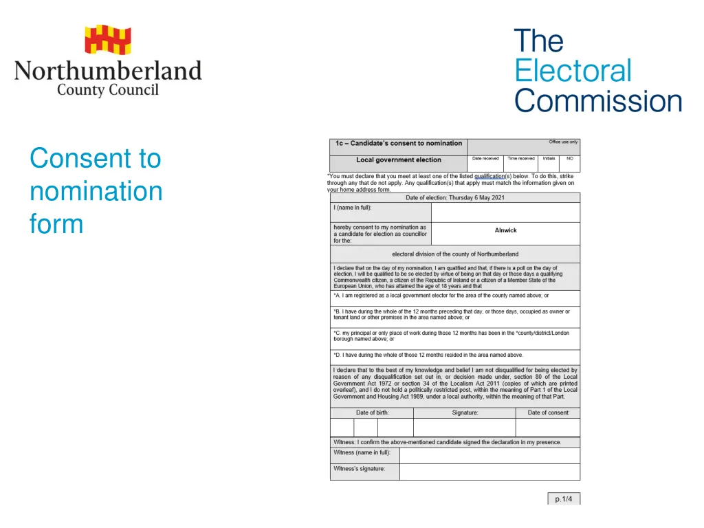 consent to nomination form