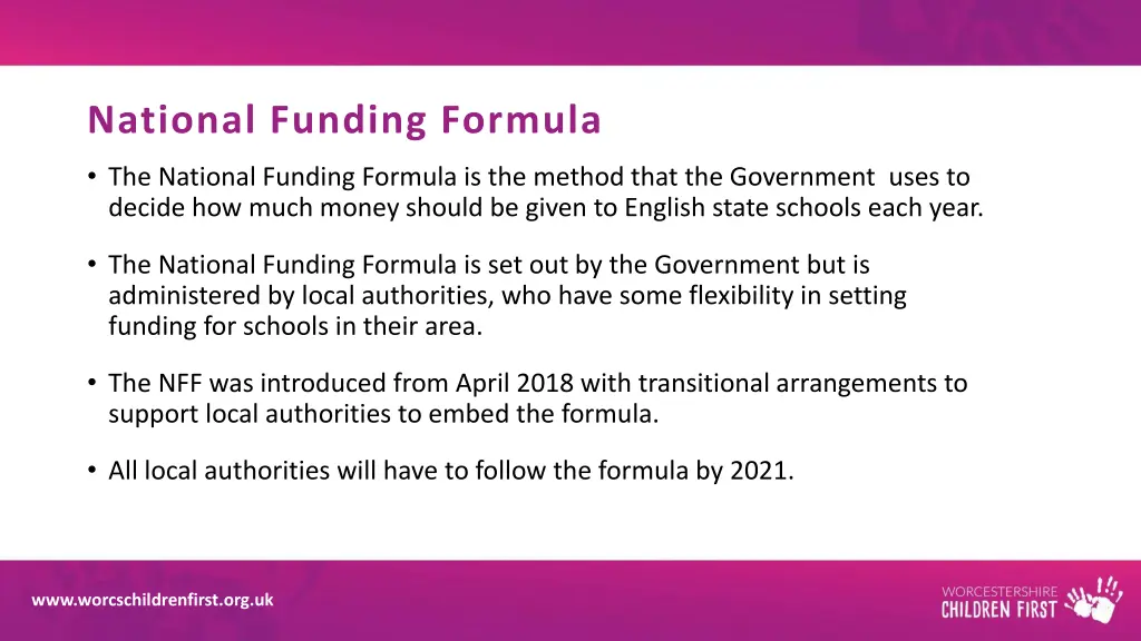 national funding formula