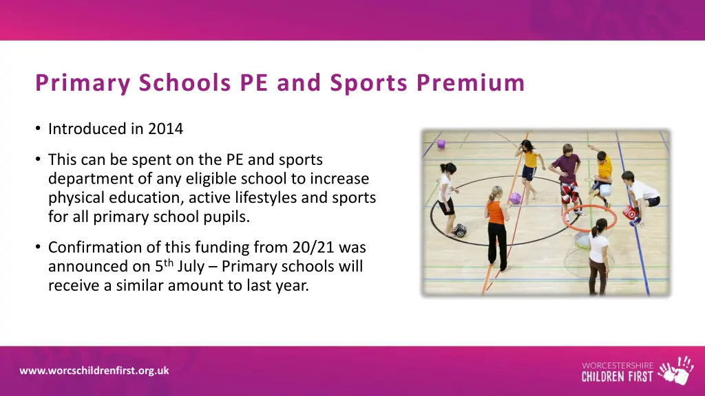 primary schools pe and sports premium