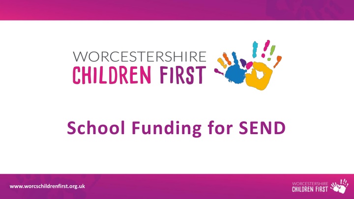 school funding for send