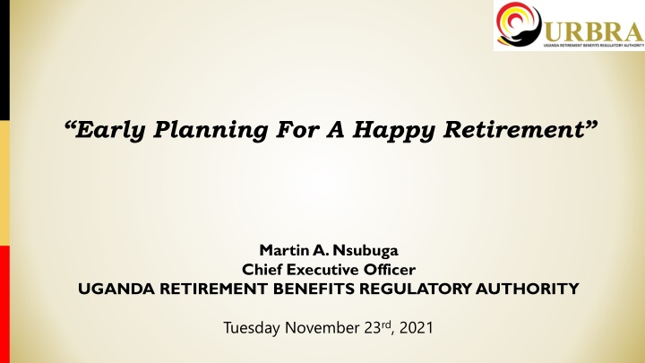 early planning for a happy retirement