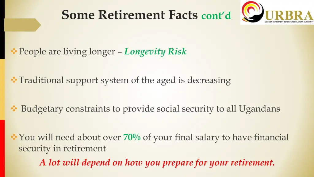 some retirement facts cont d