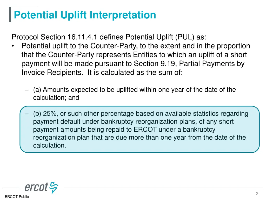 potential uplift interpretation