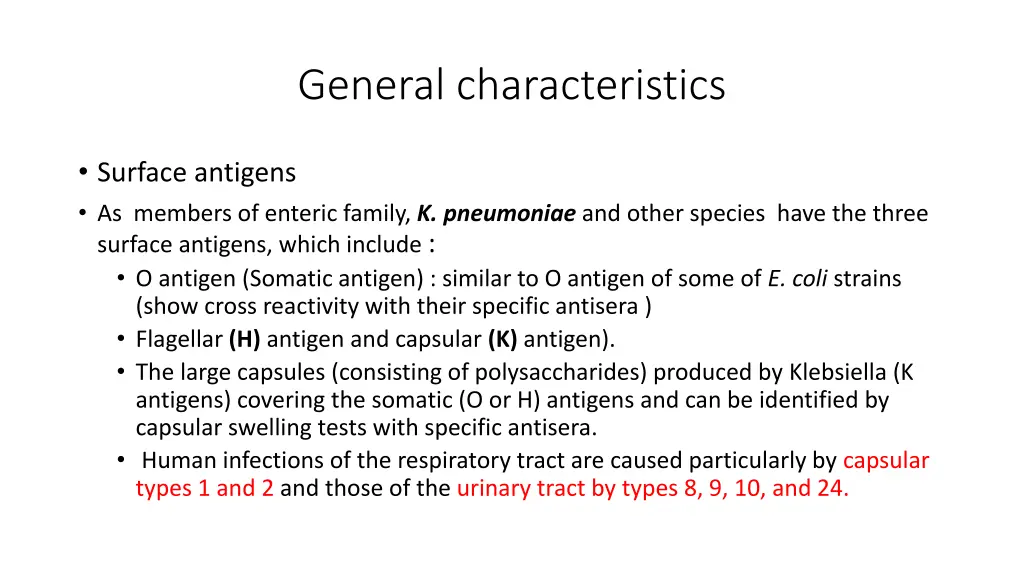 general characteristics