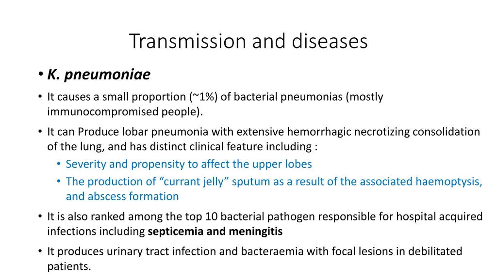 transmission and diseases 1