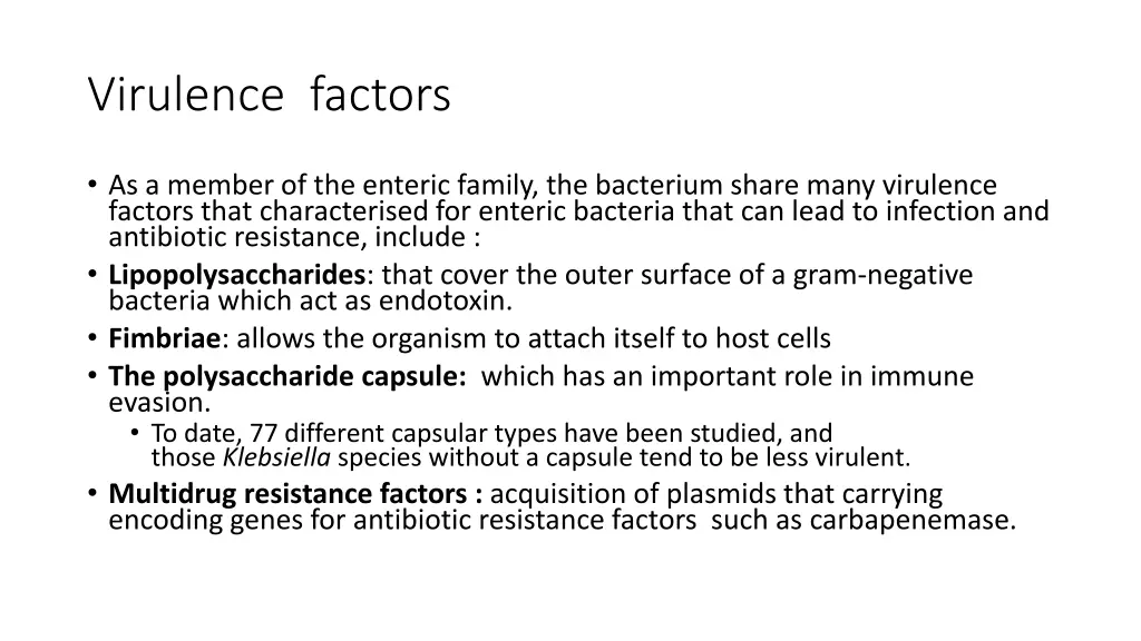 virulence factors