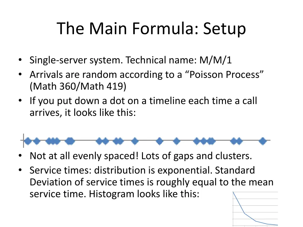 the main formula setup